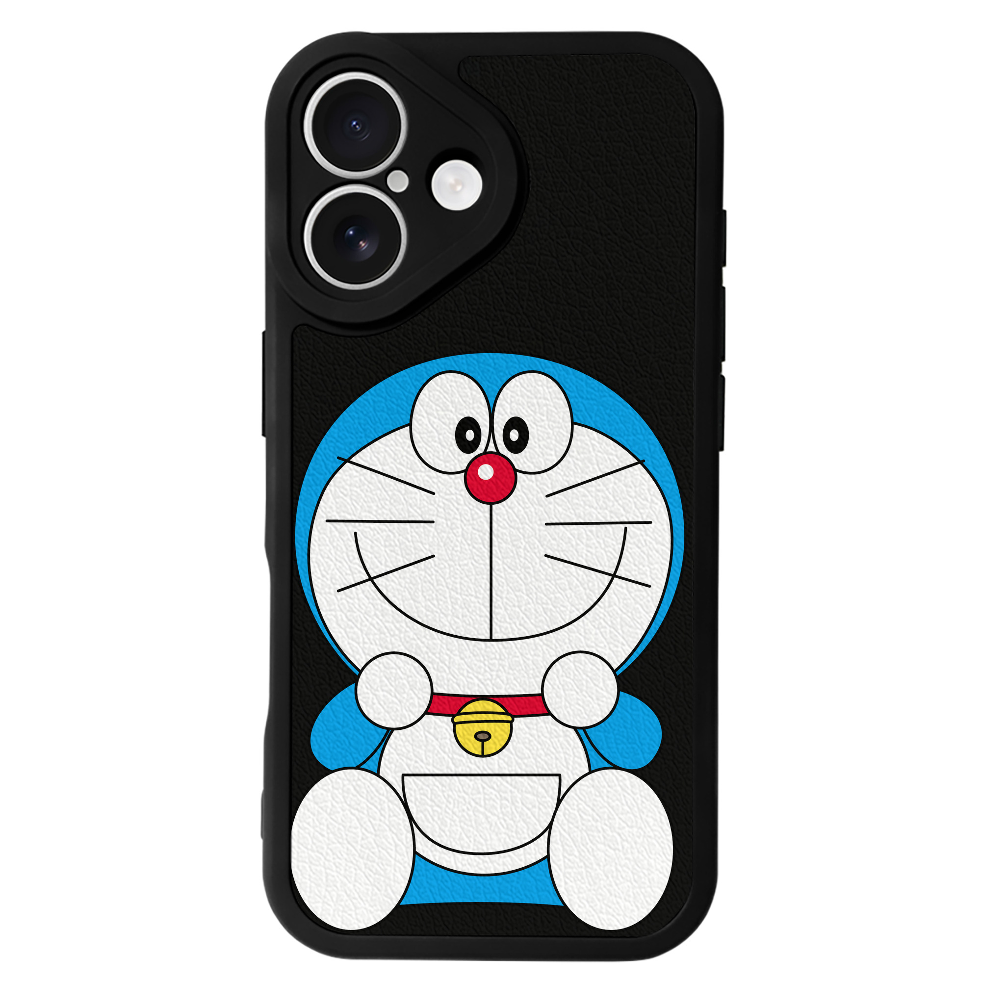 （画像用） ドラえもん Doraemon 【iPhone 16シリーズ対応】シリコンスマホケース（レザー調） 材質：シリコン